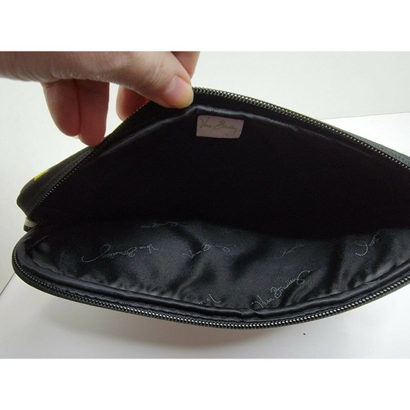 Vera Bradley Fanfare Fans Yellow Black Neoprene Tablet eReader Sleeve Retired - Picture 3 of 5